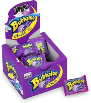 Bubbaloo Chicle Grape Chewing Gum 60ct